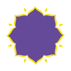 elegant floral frame icon