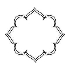 elegant floral frame icon