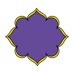 elegant floral frame icon