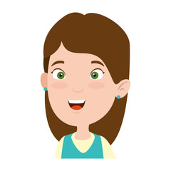 beautiful little girl character