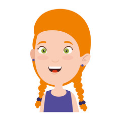 beautiful little girl character