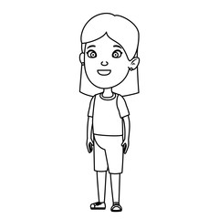 beautiful little girl character