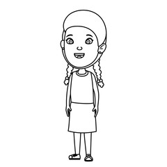 beautiful little girl character