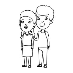 cute little kids couple