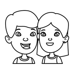 cute little kids couple