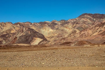 Plakat road in the death valley