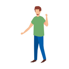 young man with beard avatar character