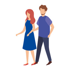 couple avatar characters icons