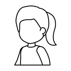 beautiful little girl character