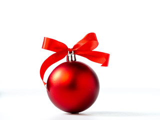 christmas decorations isolated on white background