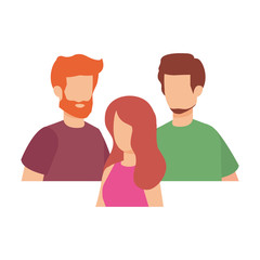 Fototapeta premium group of people characters