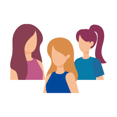 group of women characters