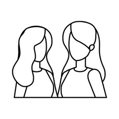 couple girls avatars characters