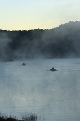 Obraz na płótnie Canvas Popular reservoir to experience cold.