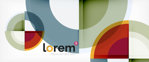 Obraz premium Multicolored round shapes abstract background