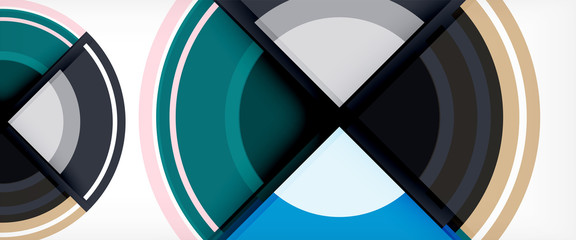 Multicolored round shapes abstract background