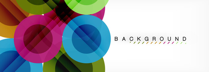 Obraz premium Circle composition abstract background