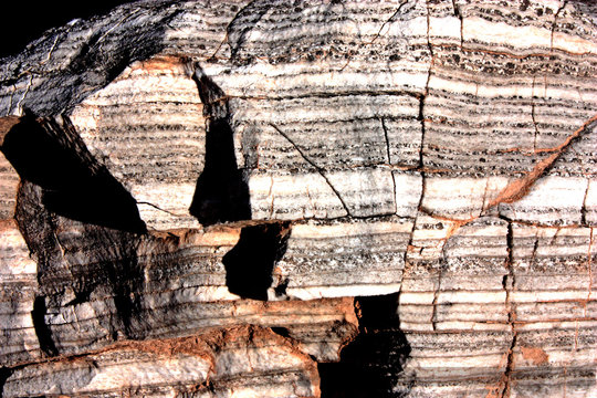 Rocky Stone Garnite and quartz In Mendoza Mountains