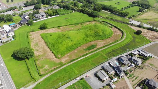 ドローン空撮　日本の古墳　埼玉古墳群