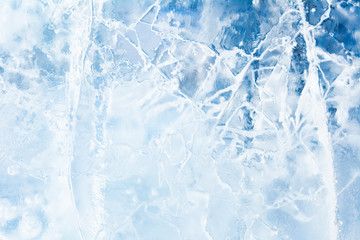Fototapeta premium The texture of the ice. The frozen water.Winter background 