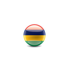 Mauritius flag, vector illustration on a white background