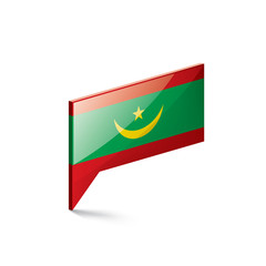 Mauritius flag, vector illustration on a white background