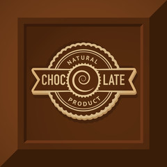 Vector chocolate logo template