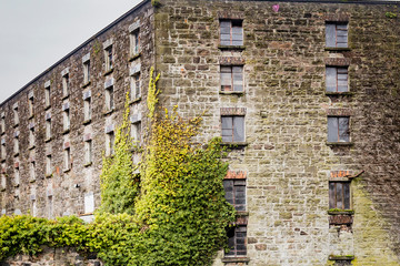 wall of stone building