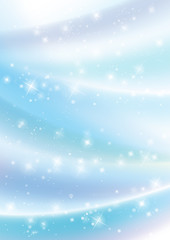 アブストラクト　曲線　波,　光　ぼやけた　背景　青