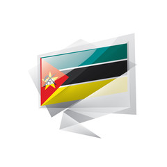Mozambique flag, vector illustration on a white background