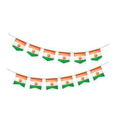 Niger flag, vector illustration on a white background