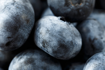 fresh blueberries closeup