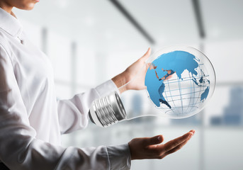 Innovations for the world protection concept.