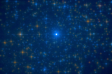 Milky Way stars photographed with astronomical telescope. 