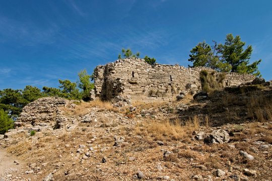 In der antiken Altstadt von Lyrbe, Seleukia, Antalya Province, T&uuml;rkei 