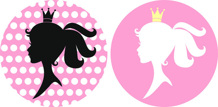 silhouette of a princesse