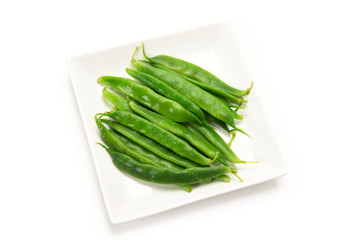 茹で霜降りいんげん