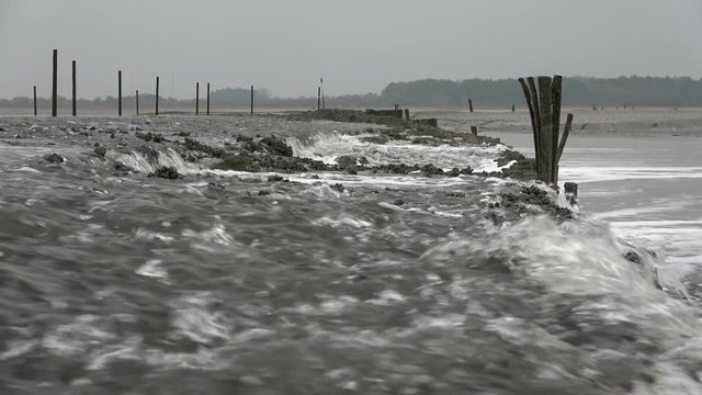 Wattenmeer, Buhne, Gezeiten