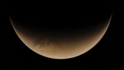 Mars. Astronomy and science concept. Space theme.