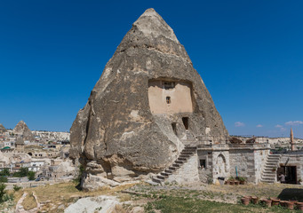 Goreme, Turkey - A Unesco World Heritage site, Cappadocia is famous for its fairy chimneys, churches and castles carved in the rock, and a unique heritage