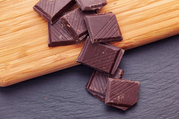Broken dark chocolate