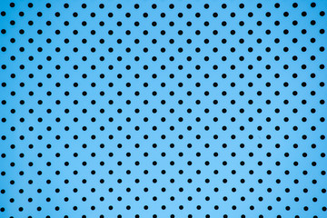 Background of black dots pattern on window, closeup