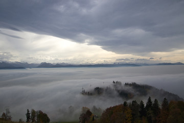 Obraz premium Berge - über den Wolken