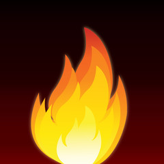 Fire digital vector design. Flame vector design illustration