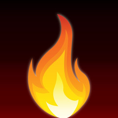 Fire digital vector design. Flame vector design illustration