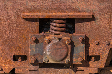 機械部品の鉄の錆 Rust of iron mechanical parts