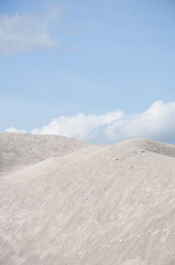 Clean desert mountain and blue sky 