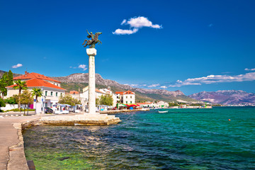 Fototapeta na wymiar Kastel Stari landmarks and waterfront view