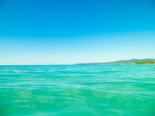 Sea coast in Vada, Tuscany, Italy.