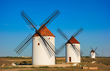 Mota del Cuervo windmills in Cuenca